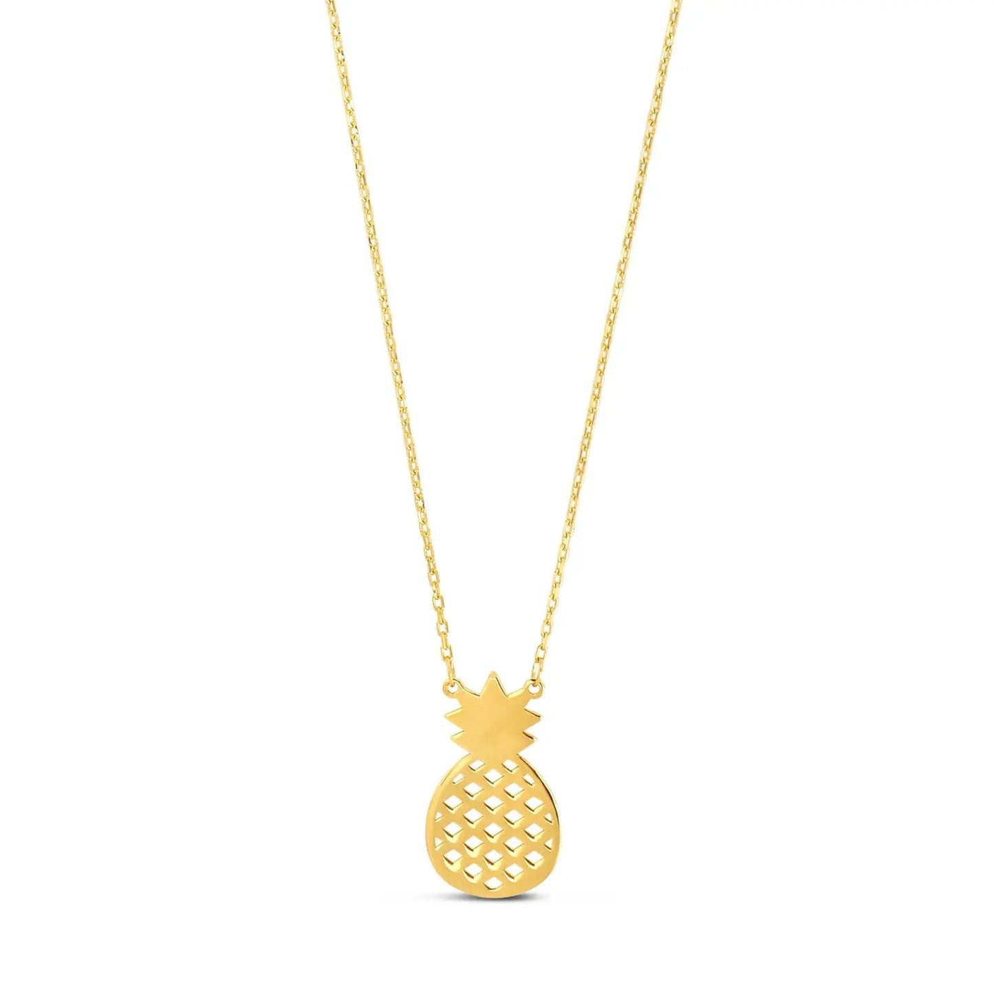 Pineapple Necklace in 10K Yellow Gold RCJ Necklaces CELESTIA LUXE JEWELLERS