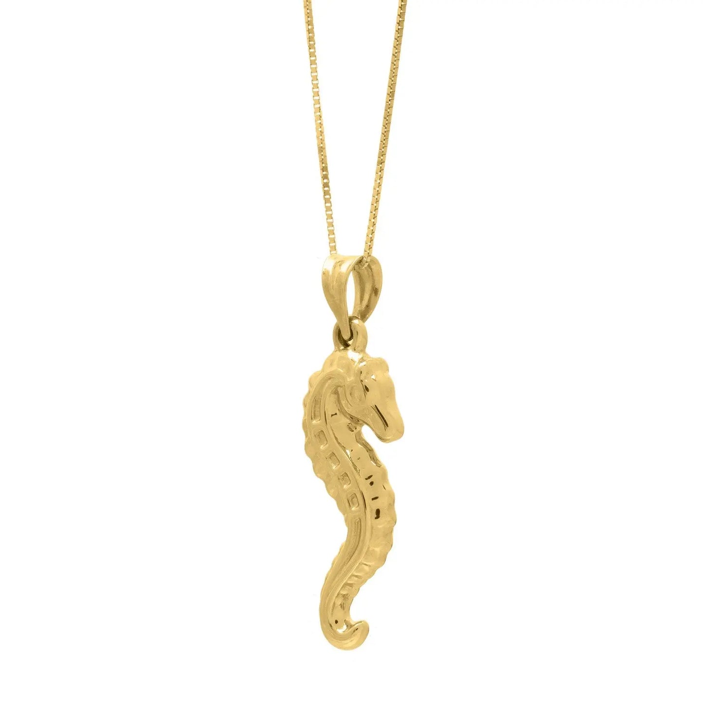 Seahorse Necklace in 10K Yellow Gold RCJ Necklaces CELESTIA LUXE JEWELLERS