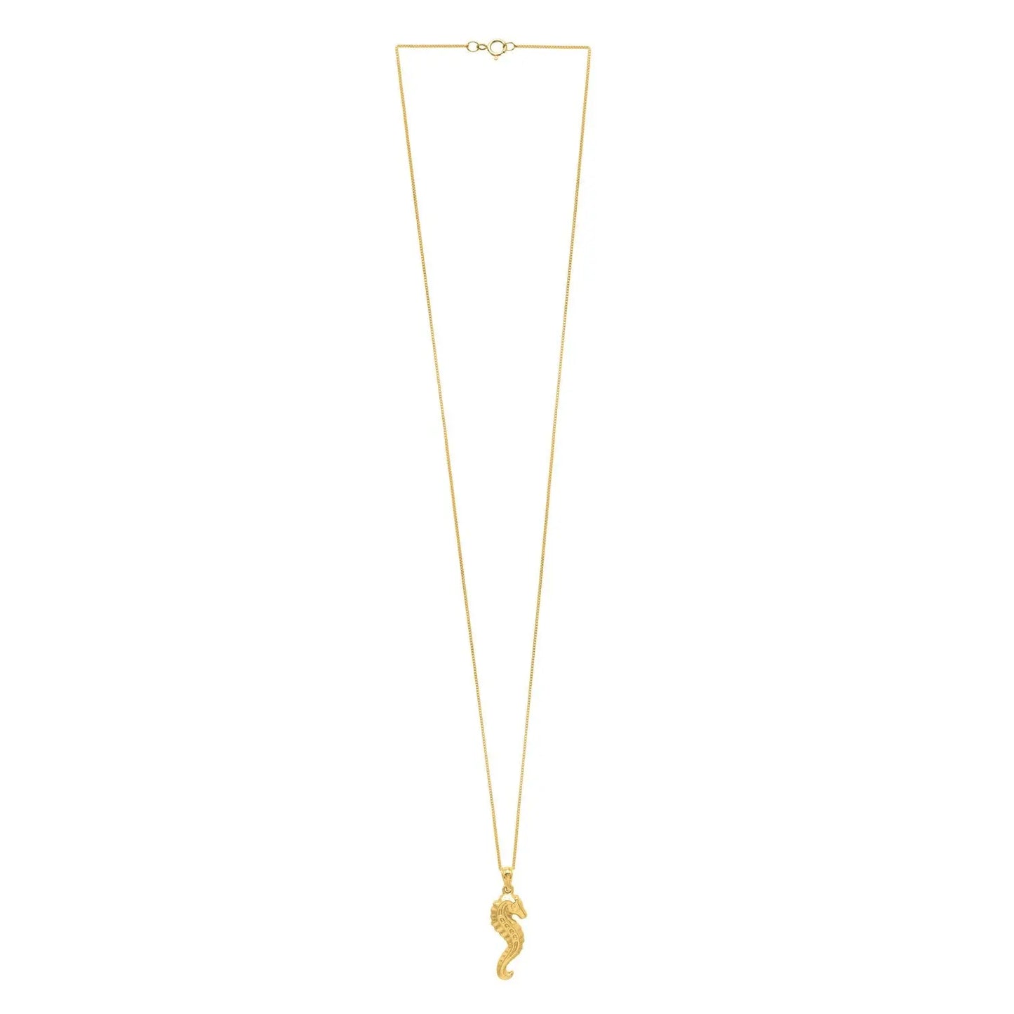 Seahorse Necklace in 10K Yellow Gold RCJ Necklaces CELESTIA LUXE JEWELLERS