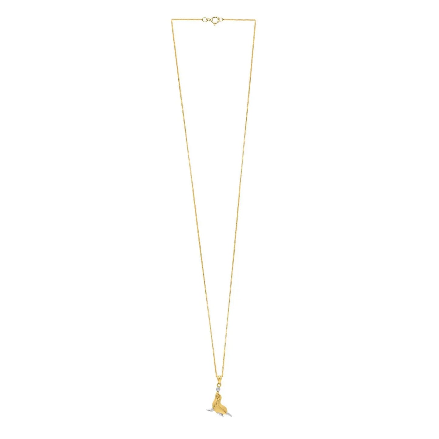Seal Necklace in 10k Two Tone Gold RCJ Necklaces CELESTIA LUXE JEWELLERS
