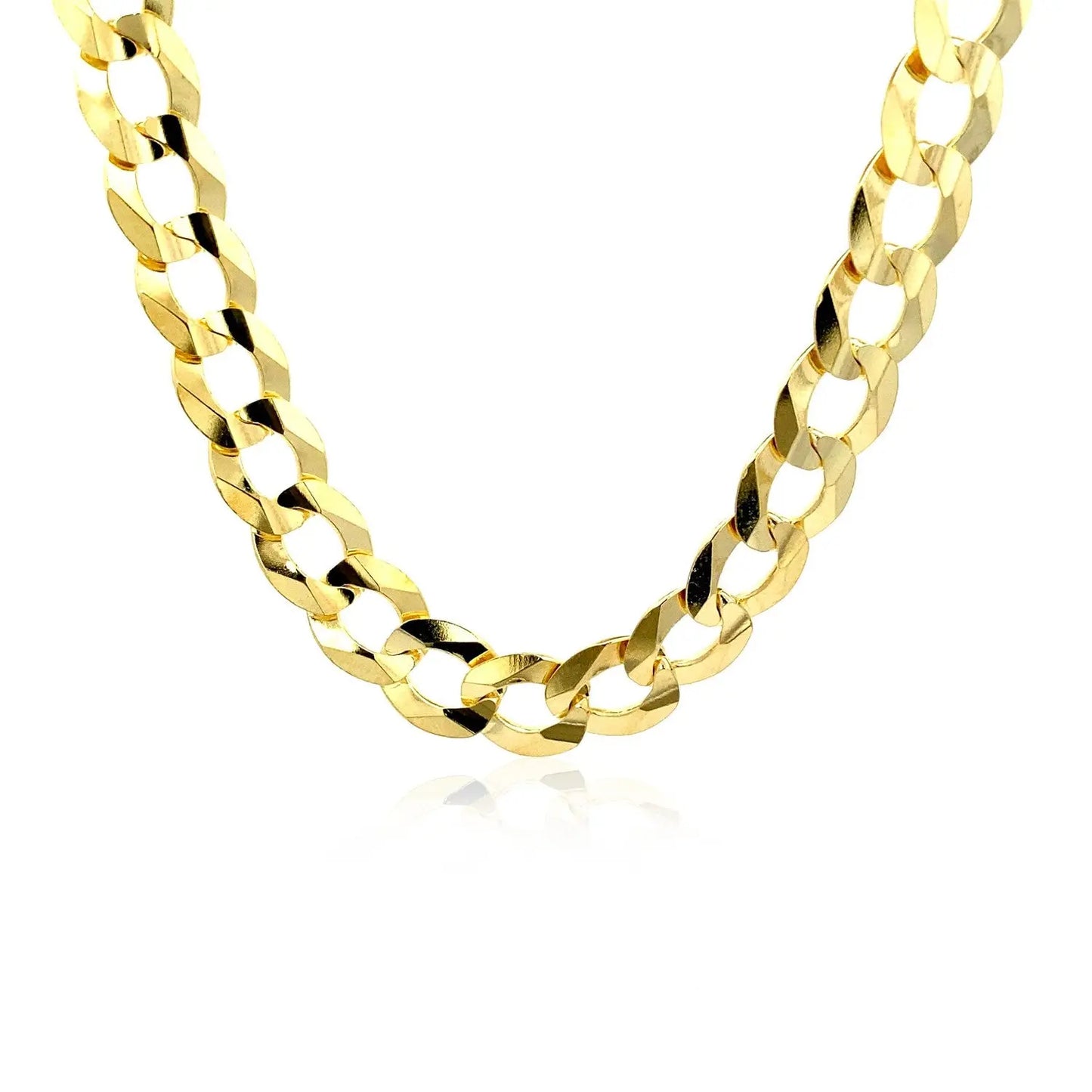 Solid Curb Chain in 14k Yellow Gold (11.23 mm) RCJ Chains CELESTIA LUXE JEWELLERS