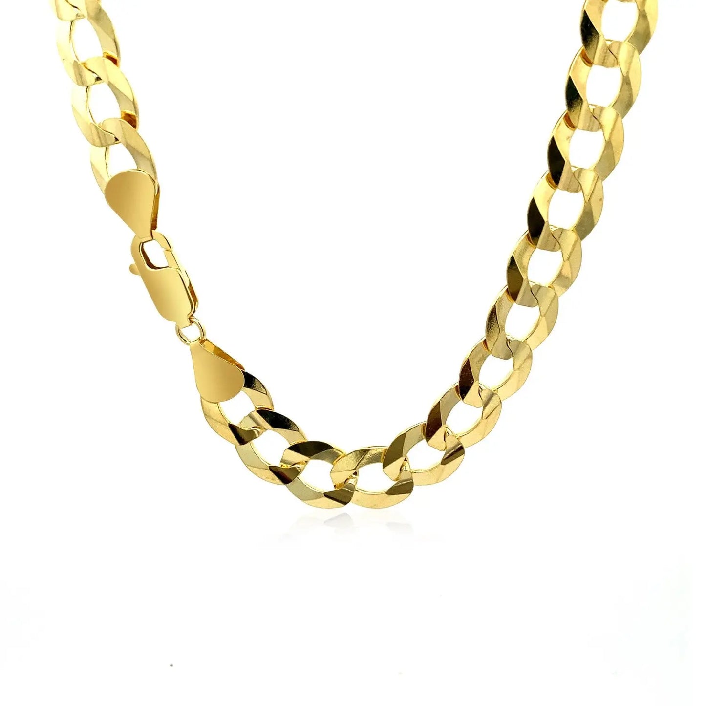 Solid Curb Chain in 14k Yellow Gold (11.23 mm) RCJ Chains CELESTIA LUXE JEWELLERS