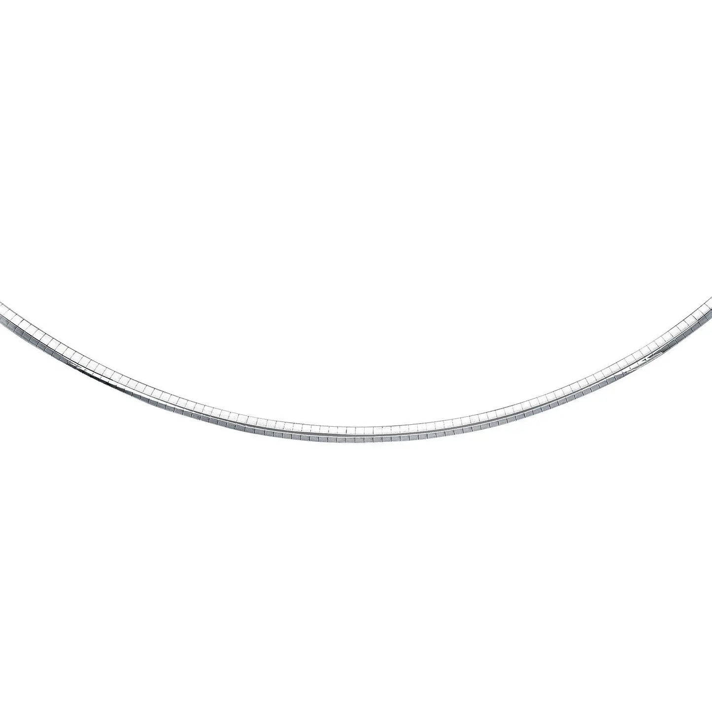Sterling Silver Classic Omega Chain Necklace (4.0mm) RCJ Necklaces CELESTIA LUXE JEWELLERS