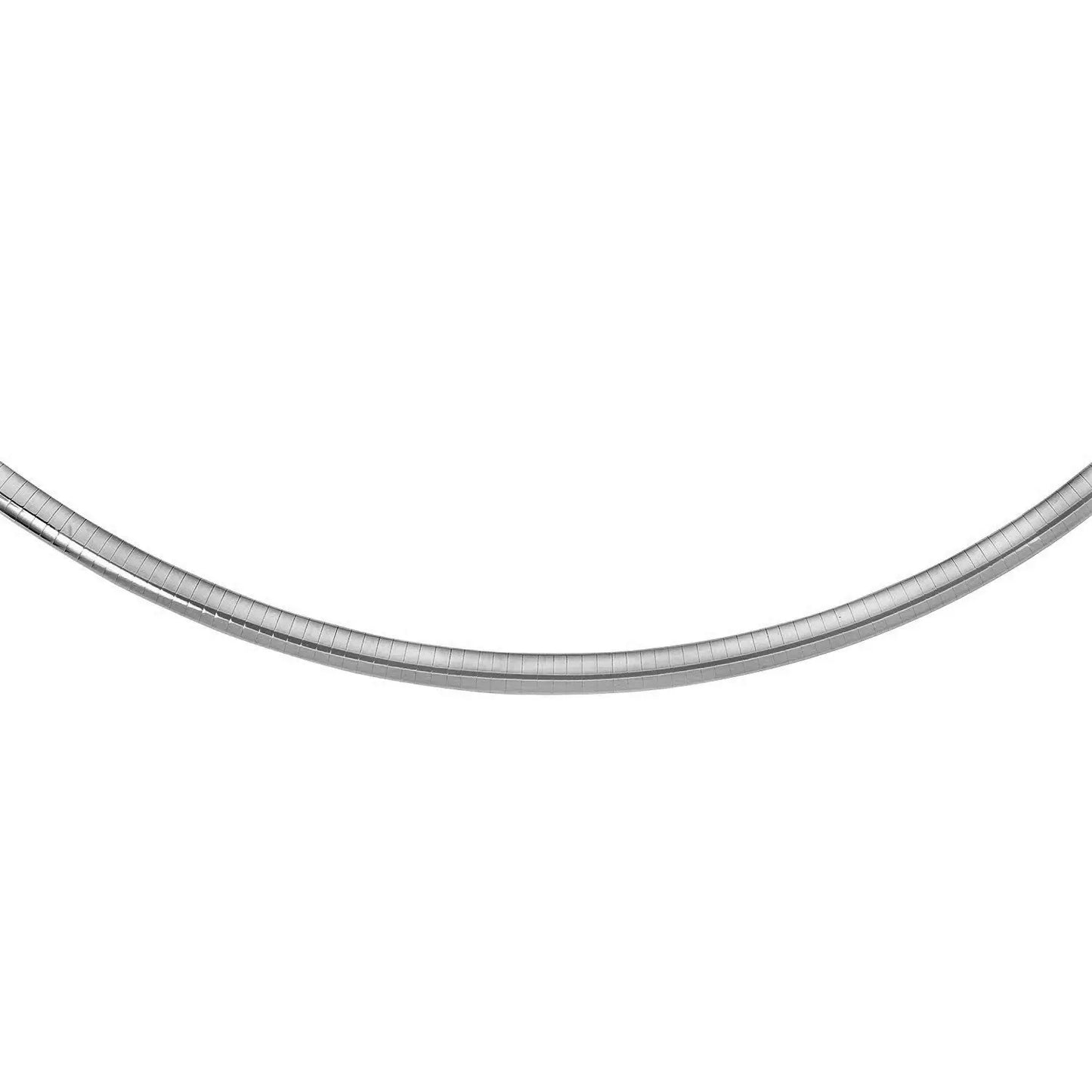 Sterling Silver Classic Omega Chain Necklace (6.0mm) RCJ Necklaces CELESTIA LUXE JEWELLERS