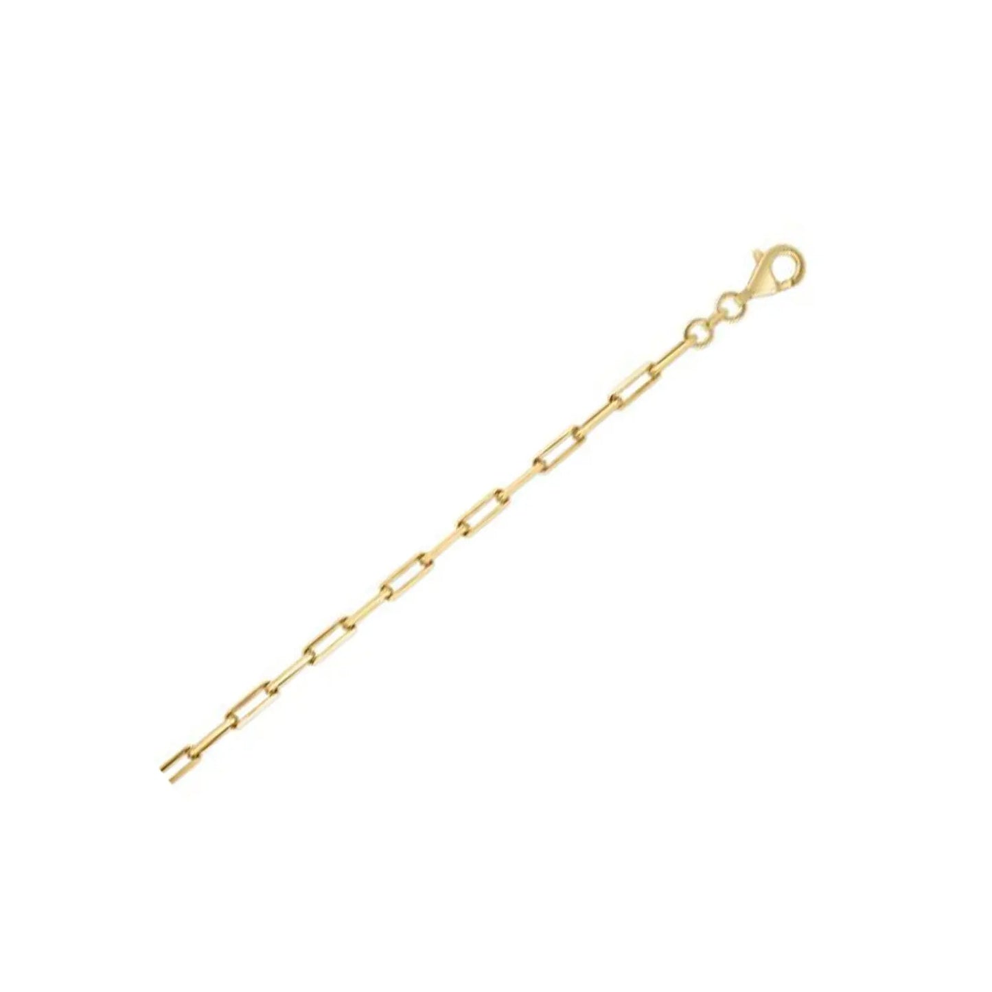 Sterling Silver Gold Plated Paperclip Chain (2.95 mm) RCJ Chains CELESTIA LUXE JEWELLERS