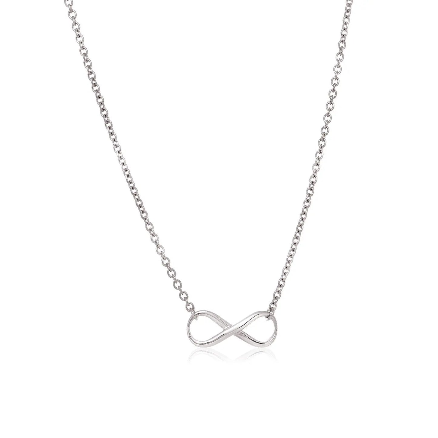 Sterling Silver Infinity Symbol Necklace RCJ Necklaces CELESTIA LUXE JEWELLERS