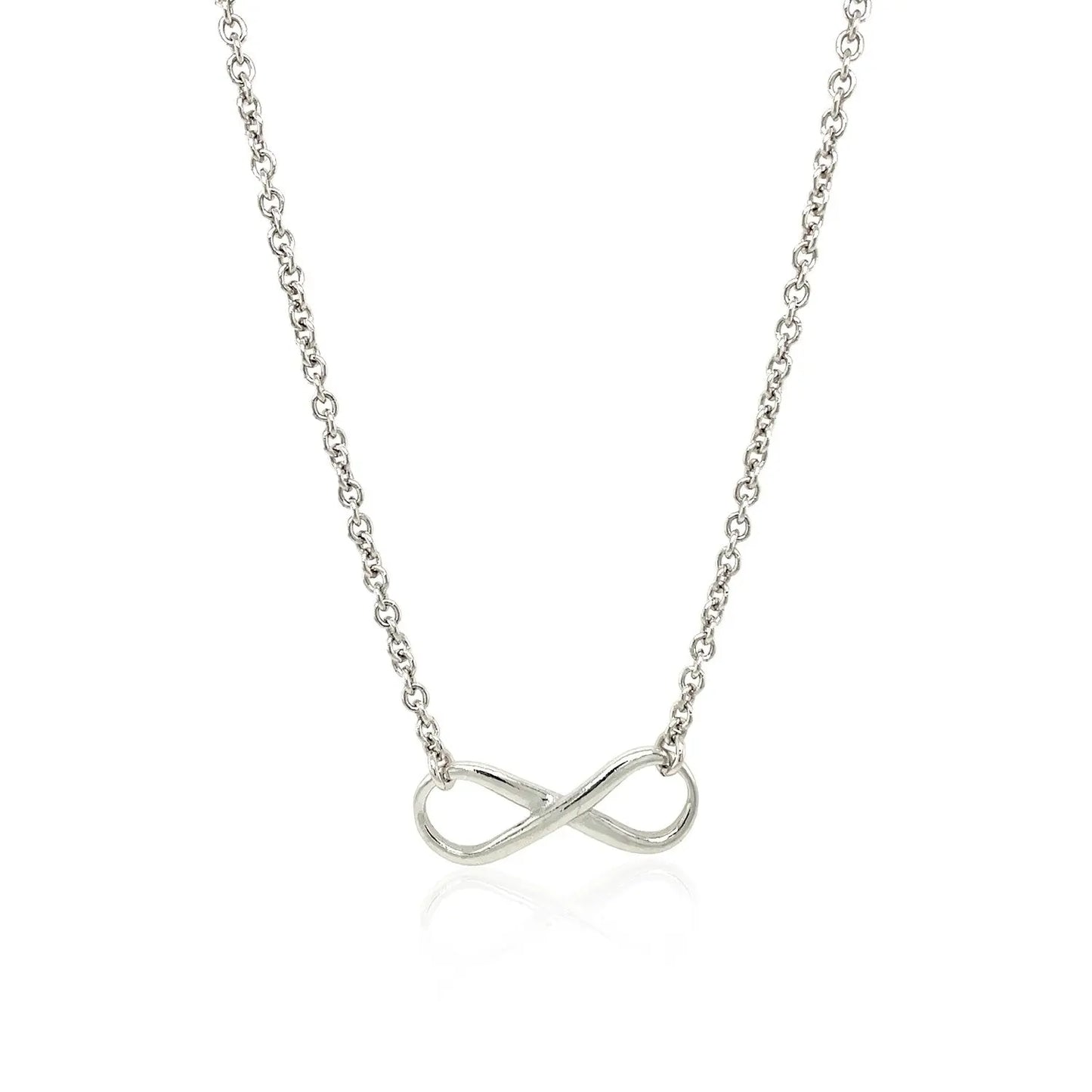 Sterling Silver Infinity Symbol Necklace RCJ Necklaces CELESTIA LUXE JEWELLERS