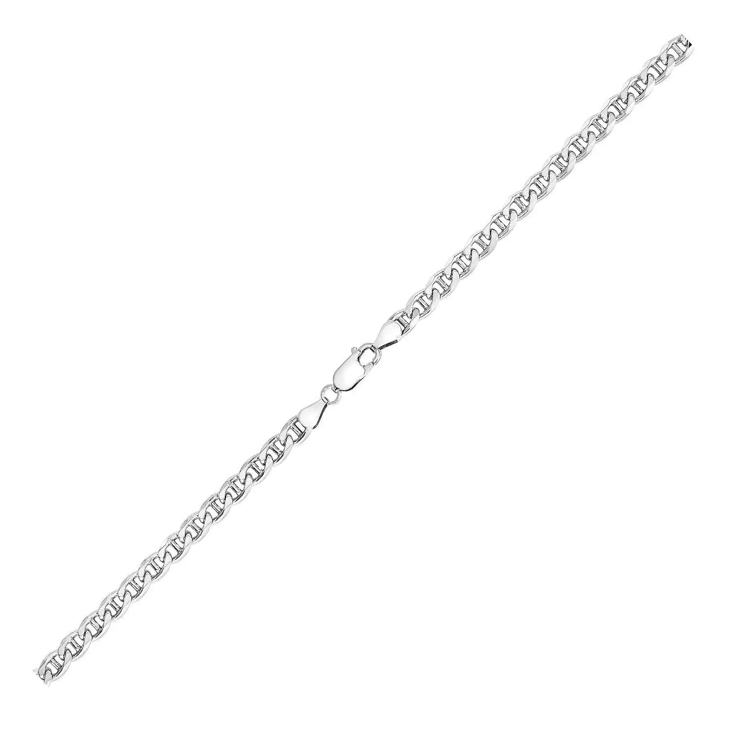 Sterling Silver Rhodium Plated Mariner Chain (5.60 mm) RCJ Chains CELESTIA LUXE JEWELLERS