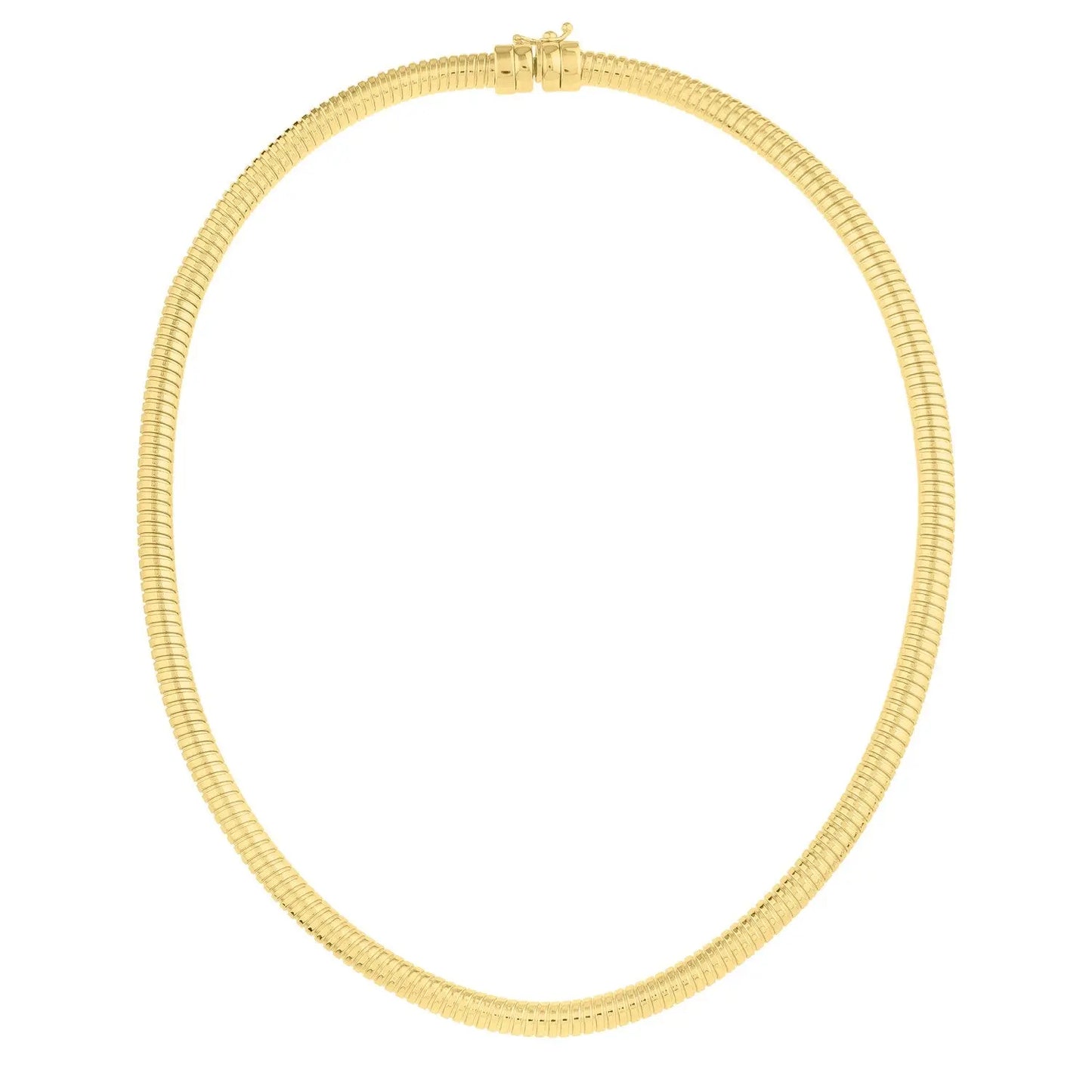 Tubogas Necklace in 14K Yellow Gold (5.00 mm) RCJ Necklaces CELESTIA LUXE JEWELLERS