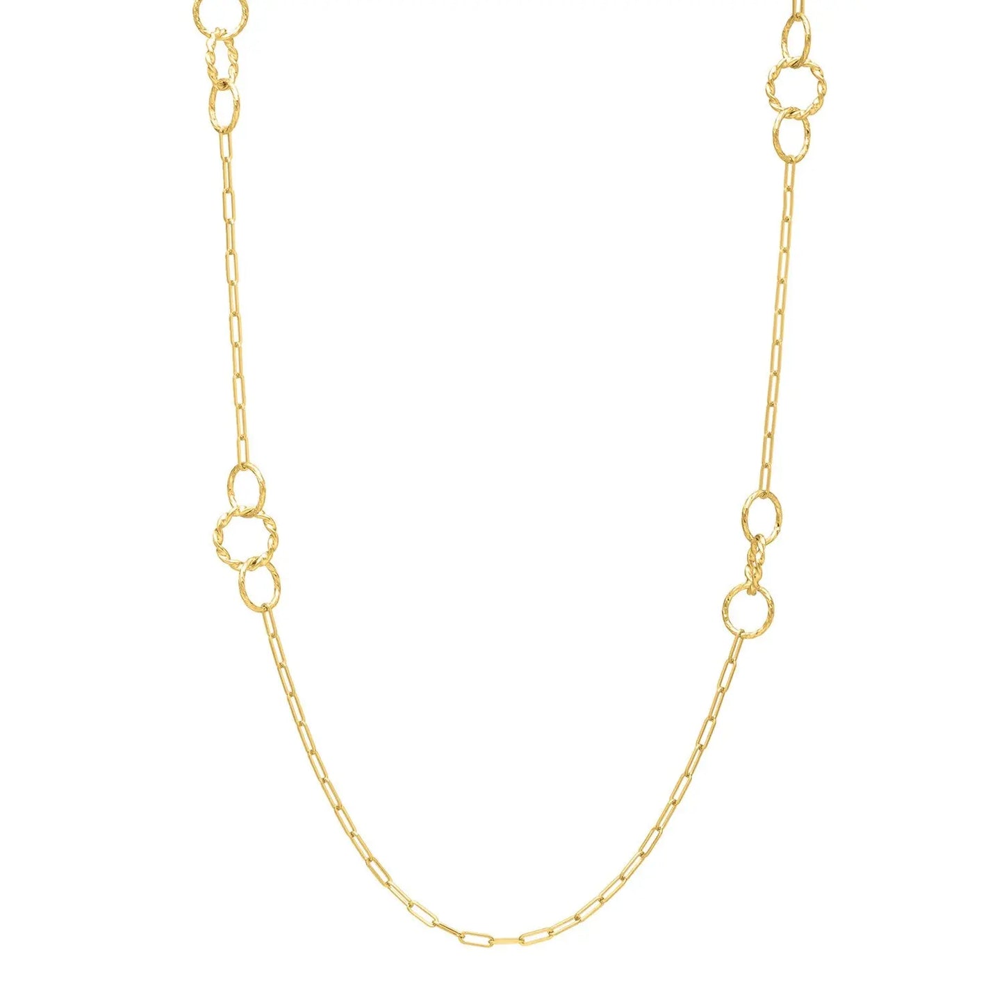 Twistted Link Necklace in 14K Yellow Gold RCJ Necklaces CELESTIA LUXE JEWELLERS