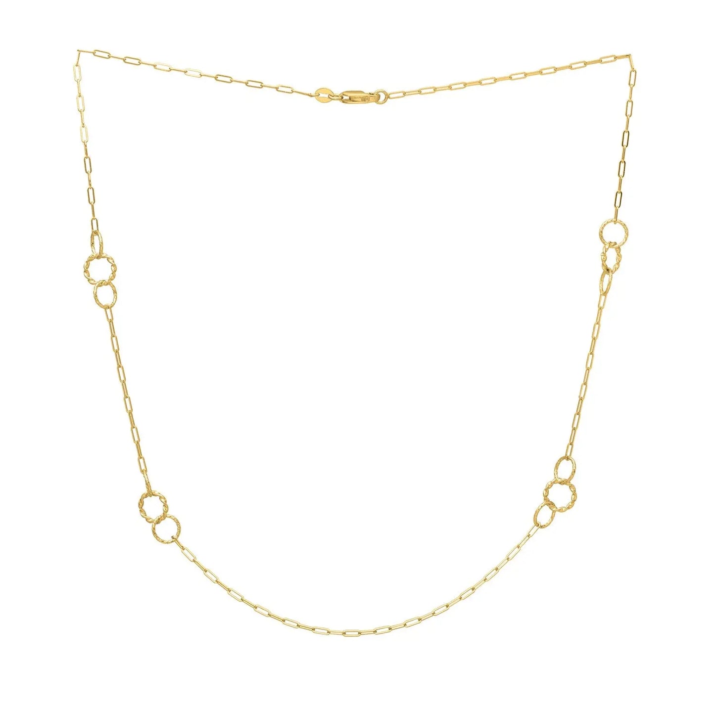 Twistted Link Necklace in 14K Yellow Gold RCJ Necklaces CELESTIA LUXE JEWELLERS