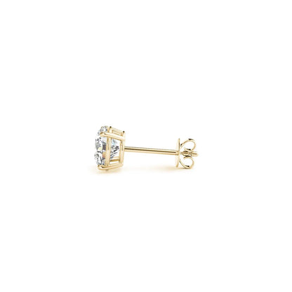 1 1/2 cttw Certified IGI Lab Grown Round Diamond Earrings 14k Yellow Gold(G/VS2) RCJ Earrings  CELESTIA LUXE JEWELLERS