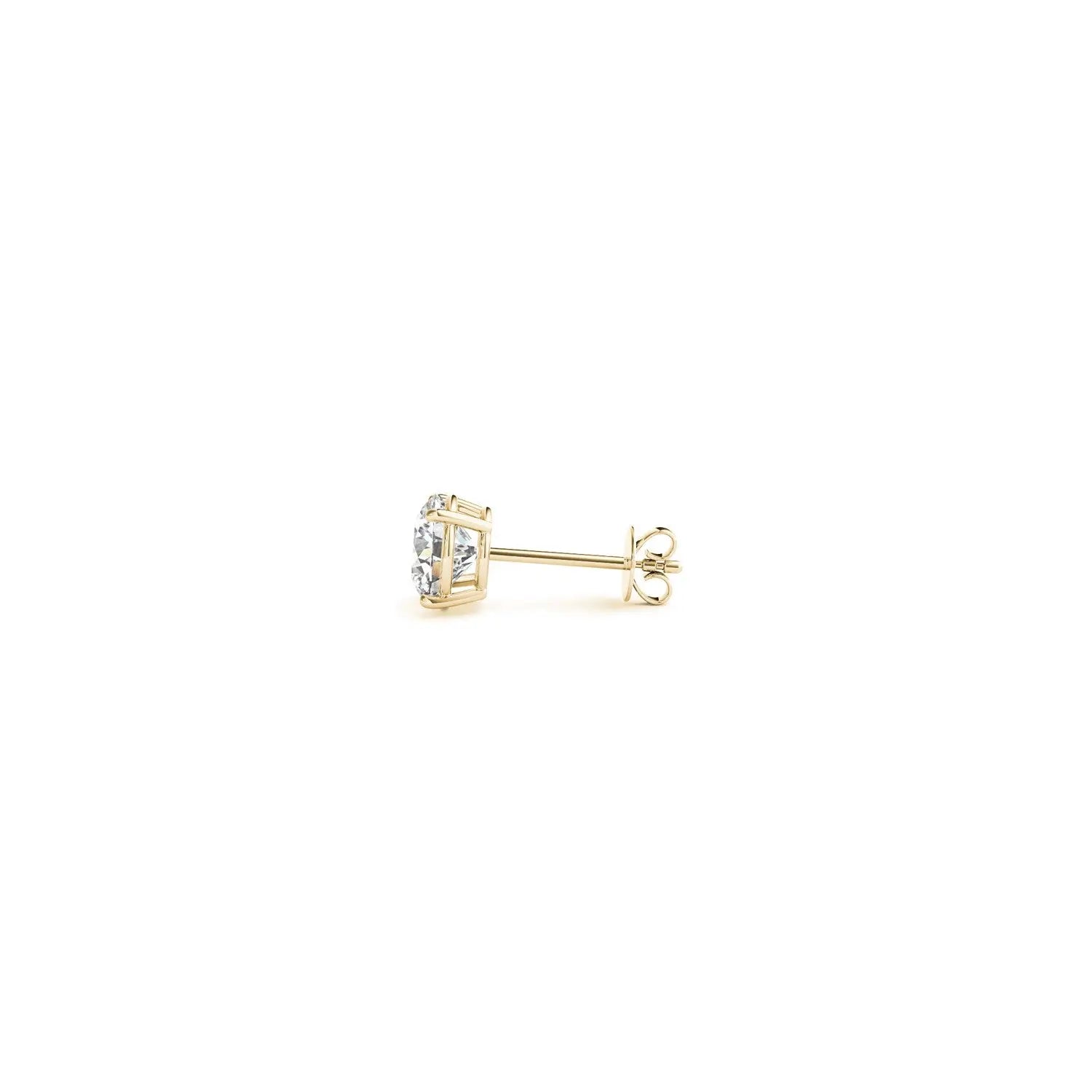 1/2 cttw Lab Grown Round Diamond Stud Earrings 14k Yellow Gold (G/VS2) RCJ Earrings  CELESTIA LUXE JEWELLERS
