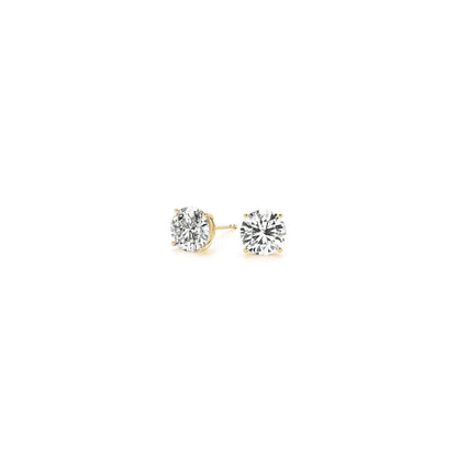 1/2 cttw Lab Grown Round Diamond Stud Earrings 14k Yellow Gold (G/VS2) RCJ Earrings  CELESTIA LUXE JEWELLERS