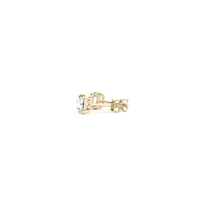1/2 cttw Lab Grown Round Diamond Stud Earrings 14k Yellow Gold (G/VS2) RCJ Earrings  CELESTIA LUXE JEWELLERS