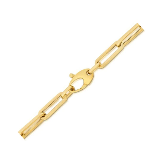 10K Yellow Gold Lite Paperclip Bracelet  (4.20 mm) RCJ Bracelets  CELESTIA LUXE JEWELLERS