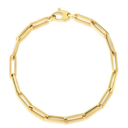 10K Yellow Gold Lite Paperclip Bracelet  (4.20 mm) RCJ Bracelets  CELESTIA LUXE JEWELLERS