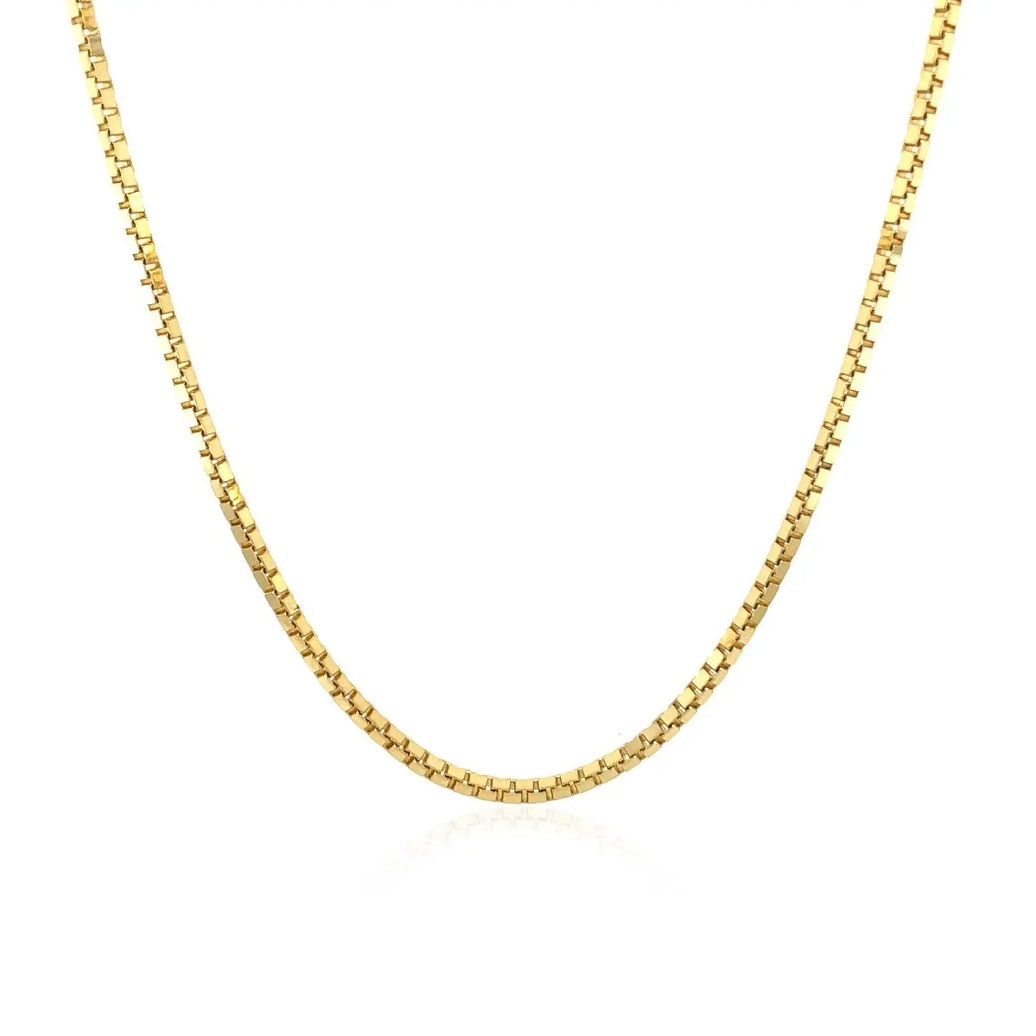 10k Yellow Gold Classic Box Chain (1.40 mm) RCJ Chains  CELESTIA LUXE JEWELLERS