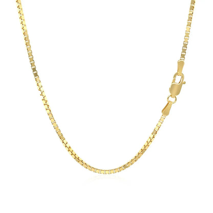 10k Yellow Gold Classic Box Chain (1.40 mm) RCJ Chains  CELESTIA LUXE JEWELLERS