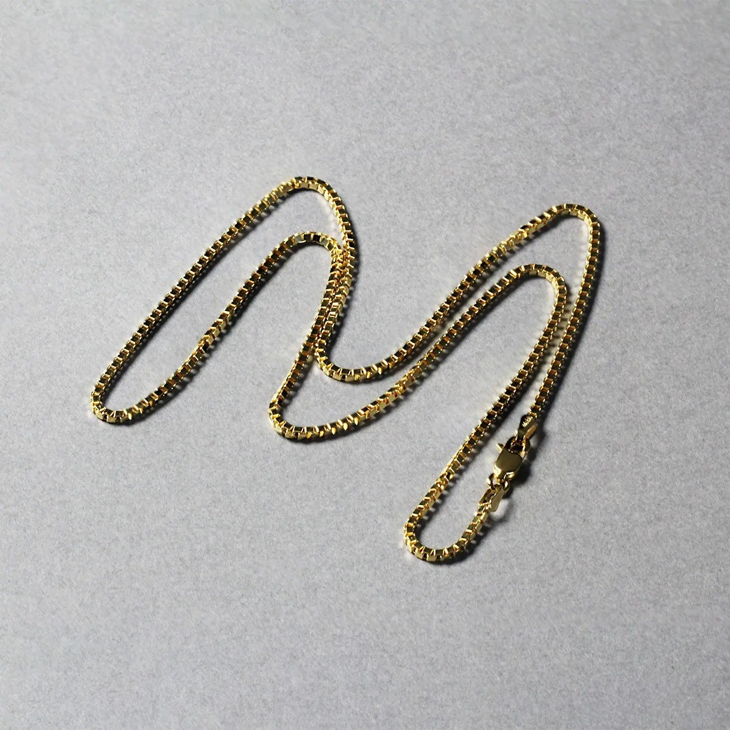 10k Yellow Gold Classic Box Chain (1.40 mm) RCJ Chains  CELESTIA LUXE JEWELLERS