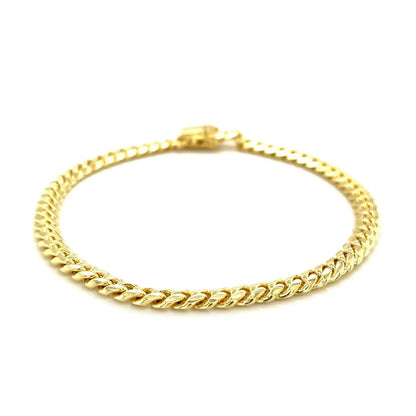 10k Yellow Gold Classic Miami Cuban Solid Bracelet (4.90 mm) RCJ Bracelets  CELESTIA LUXE JEWELLERS