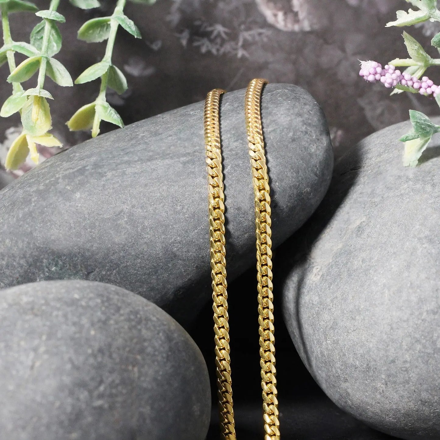 10k Yellow Gold Classic Solid Miami Cuban Chain (3.20 mm) RCJ Chains  CELESTIA LUXE JEWELLERS