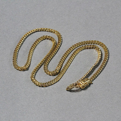 10k Yellow Gold Classic Solid Miami Cuban Chain (3.20 mm) RCJ Chains  CELESTIA LUXE JEWELLERS
