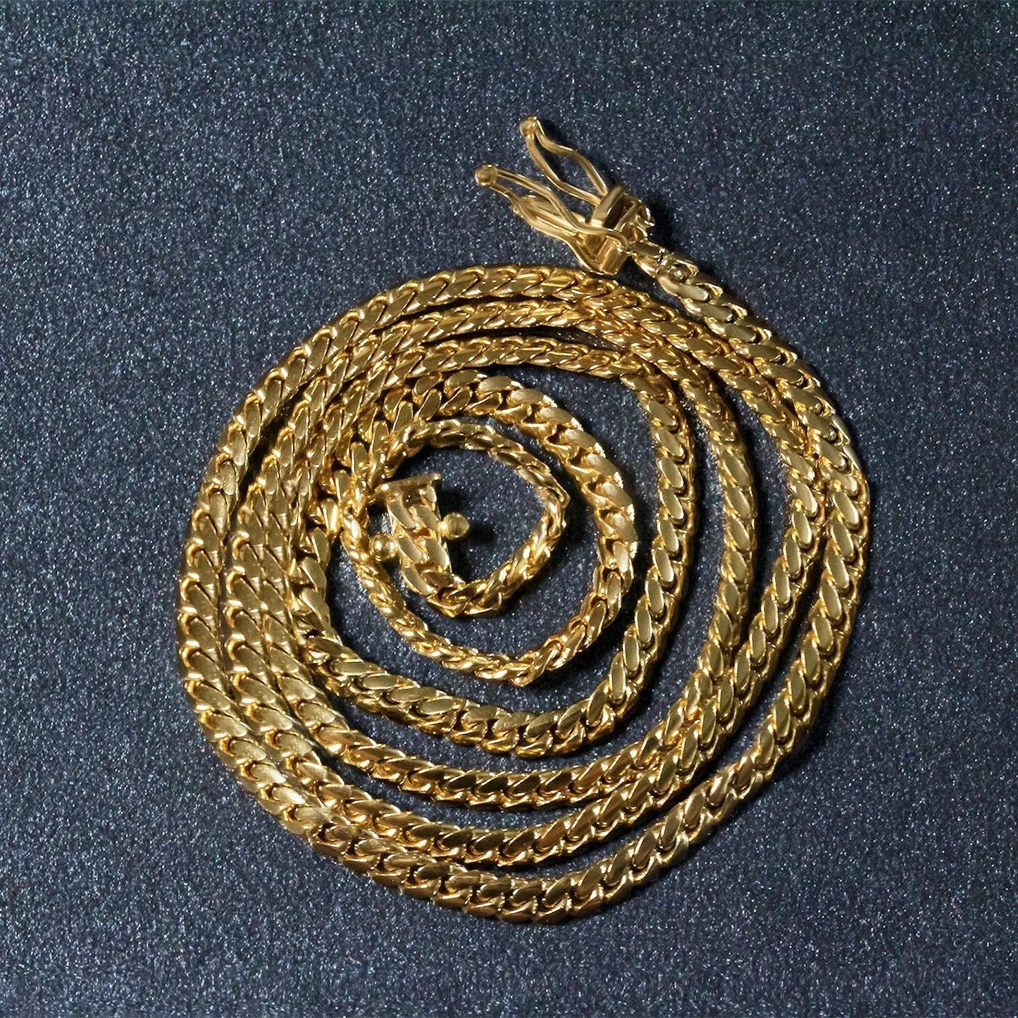 10k Yellow Gold Classic Solid Miami Cuban Chain (3.20 mm) RCJ Chains  CELESTIA LUXE JEWELLERS