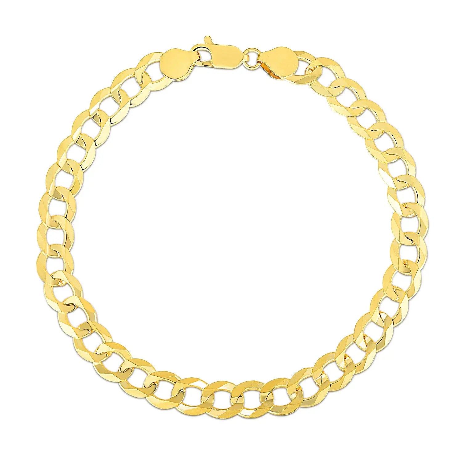10k Yellow Gold Curb Bracelet (7.00 mm) RCJ Bracelets  CELESTIA LUXE JEWELLERS
