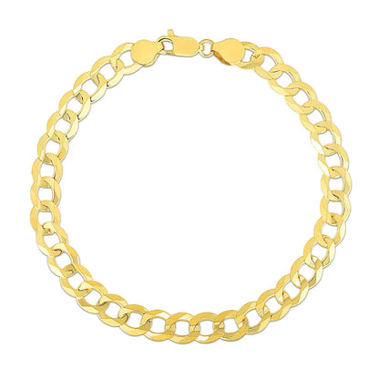 10k Yellow Gold Curb Bracelet (7.00 mm) RCJ Bracelets  CELESTIA LUXE JEWELLERS