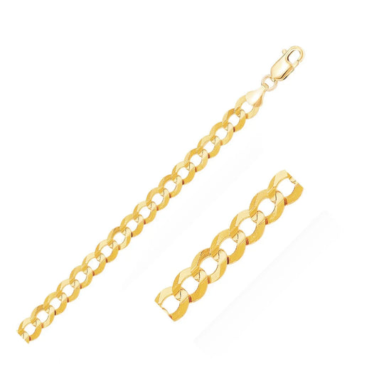 10k Yellow Gold Curb Bracelet (8.20 mm) RCJ Bracelets  CELESTIA LUXE JEWELLERS
