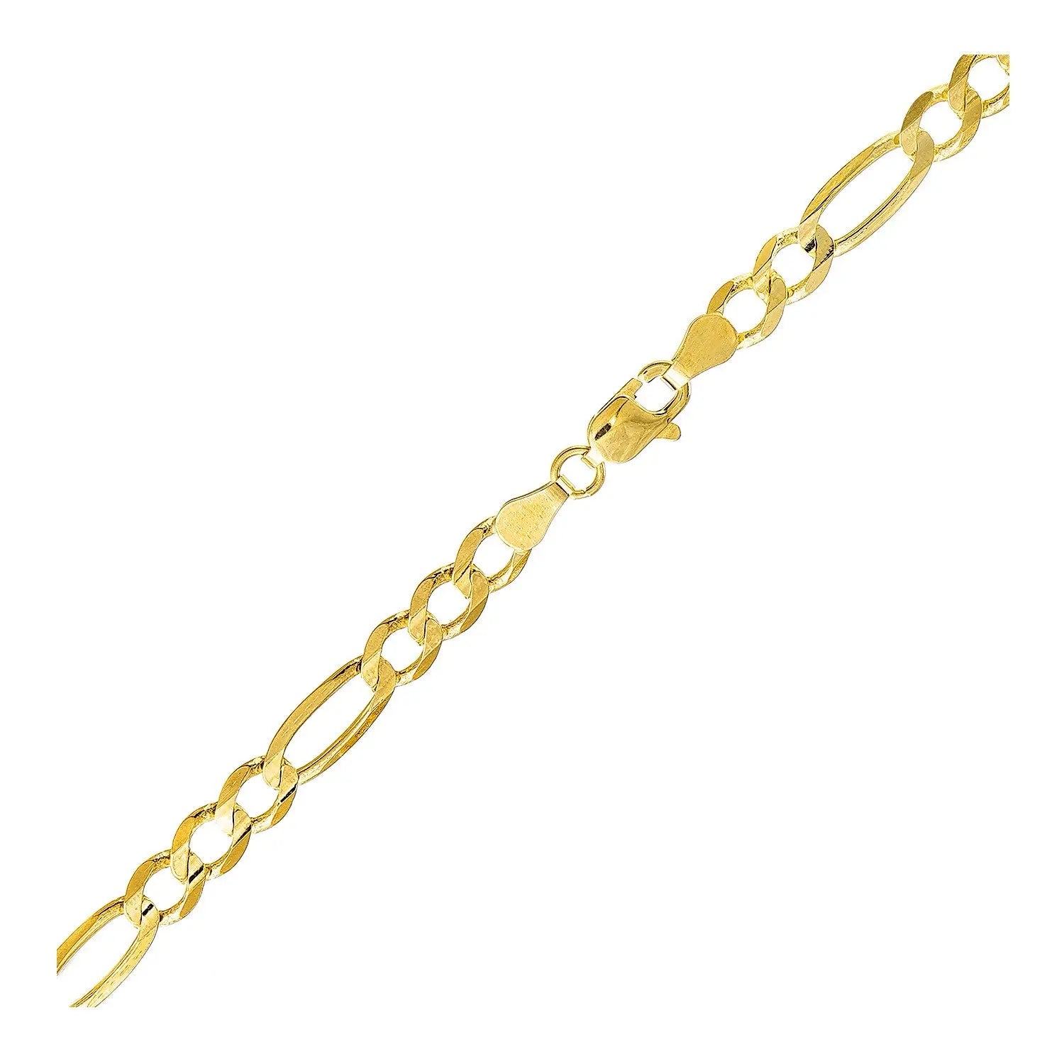 10k Yellow Gold Lite Figaro Bracelet (5.60 mm) RCJ Bracelets  CELESTIA LUXE JEWELLERS