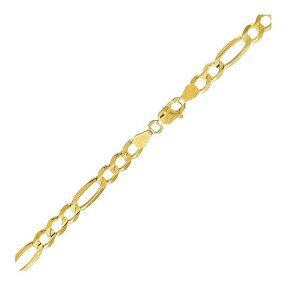 10k Yellow Gold Lite Figaro Bracelet (5.60 mm) RCJ Bracelets  CELESTIA LUXE JEWELLERS