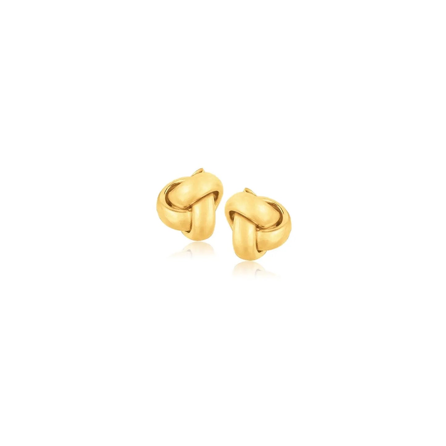 10k Yellow Gold Love Knot Stud Earrings(9mm) RCJ Earrings  CELESTIA LUXE JEWELLERS