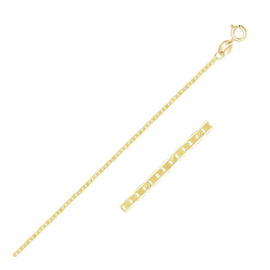 10k Yellow Gold Mariner Link Chain (1.20 mm) RCJ Chains  CELESTIA LUXE JEWELLERS