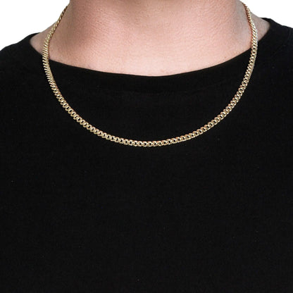 10k Yellow Gold Miami Cuban Semi Solid Chain (4.50 mm) RCJ Chains  CELESTIA LUXE JEWELLERS