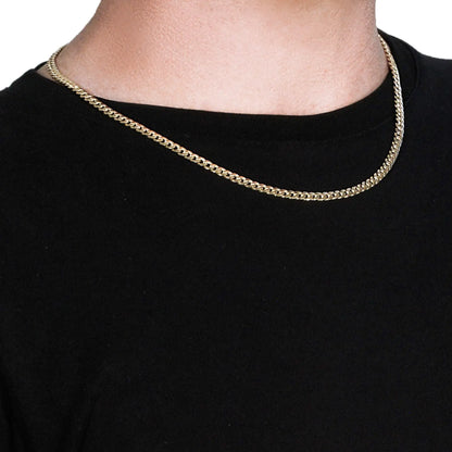 10k Yellow Gold Miami Cuban Semi Solid Chain (4.50 mm) RCJ Chains  CELESTIA LUXE JEWELLERS