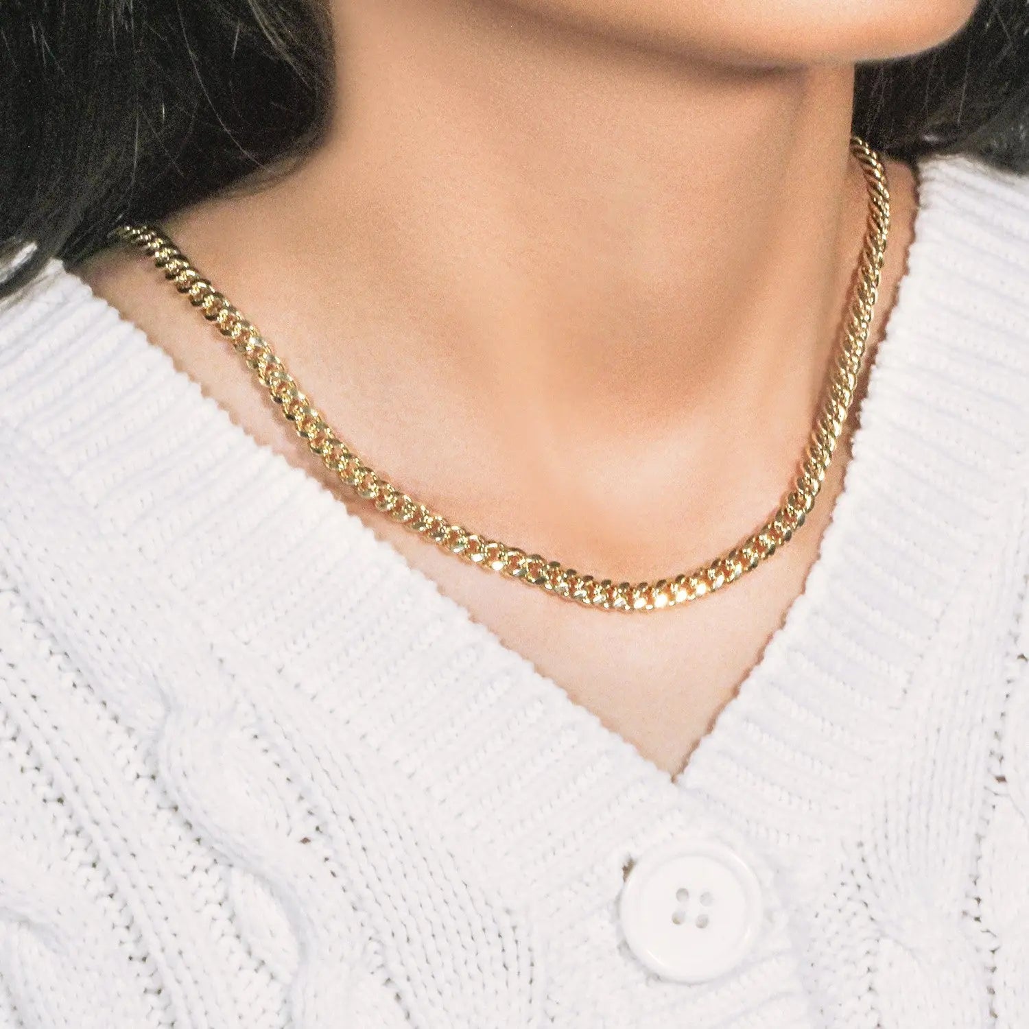 10k Yellow Gold Semi Solid Miami Cuban Chain (5.00 mm) RCJ Chains  CELESTIA LUXE JEWELLERS