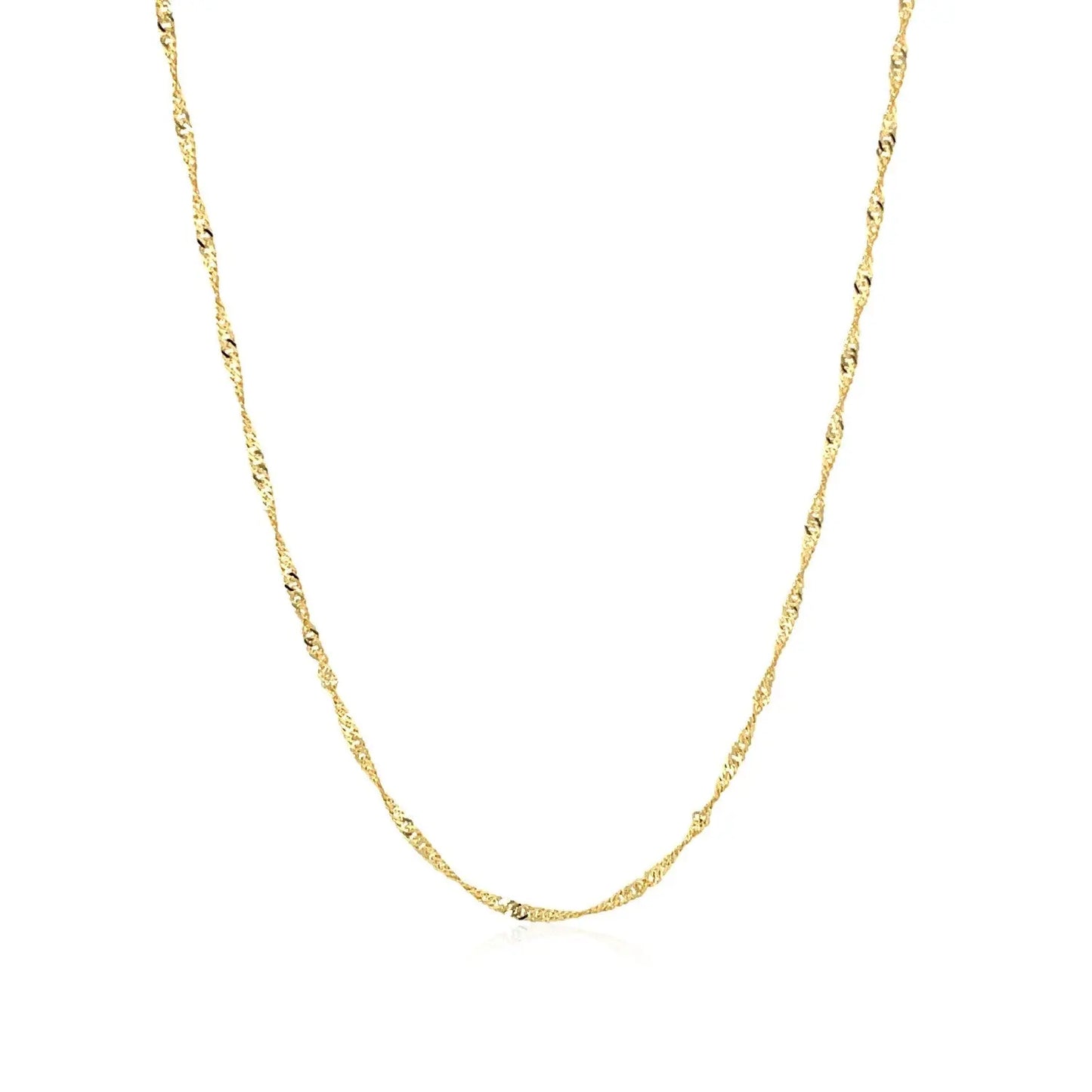 10k Yellow Gold Singapore Chain (1.50 mm) RCJ Chains  CELESTIA LUXE JEWELLERS