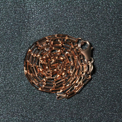 14K Rose Gold Fine Paperclip Chain (1.50 mm) RCJ Chains  CELESTIA LUXE JEWELLERS