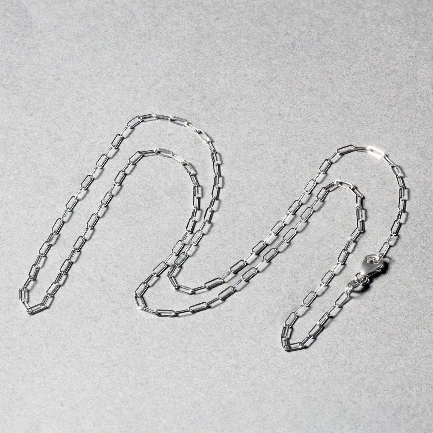 14K White Gold Fine Paperclip Chain (1.50 mm) RCJ Chains  CELESTIA LUXE JEWELLERS