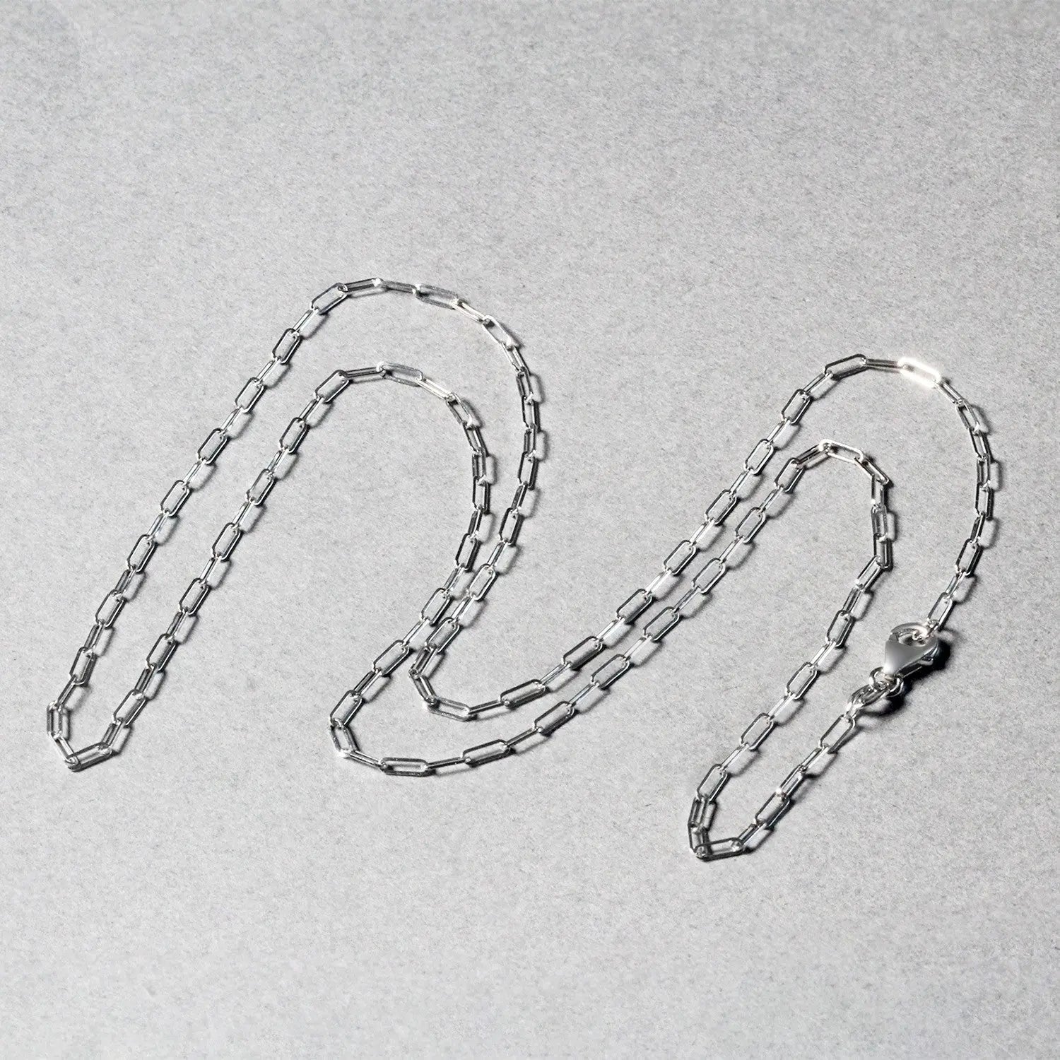 14K White Gold Fine Paperclip Chain (1.50 mm) RCJ Chains  CELESTIA LUXE JEWELLERS