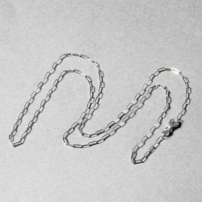 14K White Gold Fine Paperclip Chain (1.50 mm) RCJ Chains  CELESTIA LUXE JEWELLERS