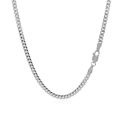 14K White Gold Gourmette Chain (2.80 mm) RCJ Chains  CELESTIA LUXE JEWELLERS