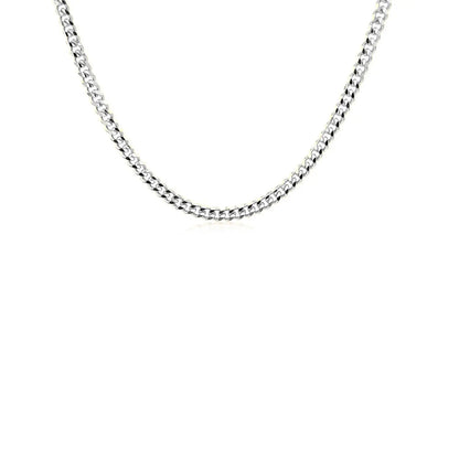 14K White Gold Gourmette Chain (2.80 mm) RCJ Chains  CELESTIA LUXE JEWELLERS