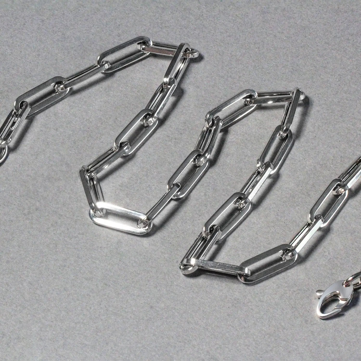 14K White Gold Wide Paperclip Chain (6.10 mm) RCJ Chains  CELESTIA LUXE JEWELLERS
