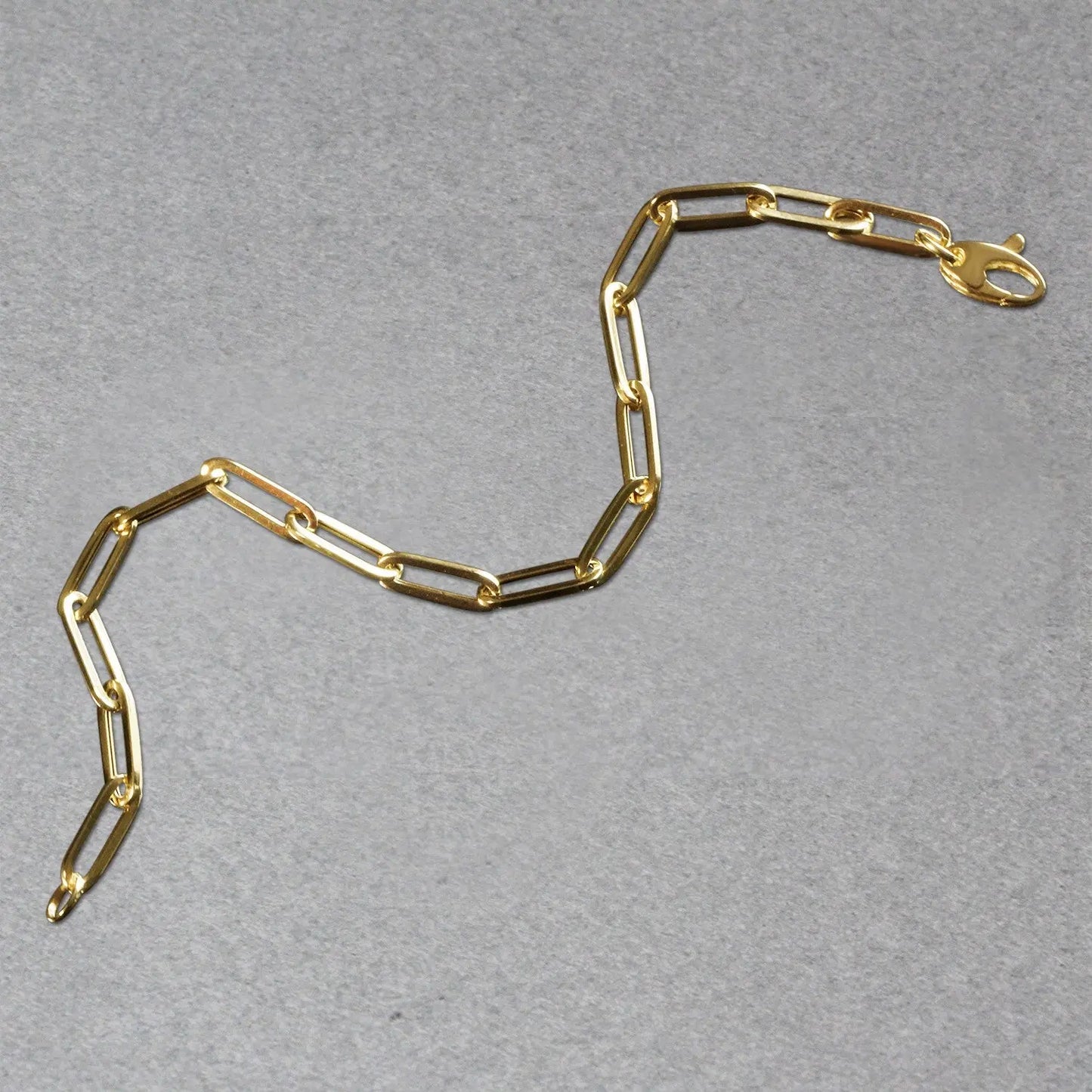 14K Yellow Gold Bold Paperclip Chain Bracelet (4.20 mm) RCJ Bracelets  CELESTIA LUXE JEWELLERS