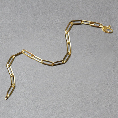 14K Yellow Gold Bold Paperclip Chain Bracelet (4.20 mm) RCJ Bracelets  CELESTIA LUXE JEWELLERS