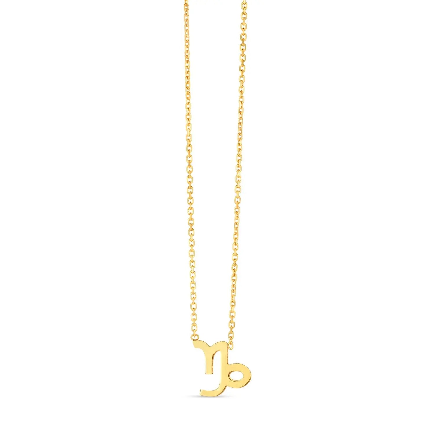 14K Yellow Gold Capricorn Necklace RCJ Necklaces  CELESTIA LUXE JEWELLERS
