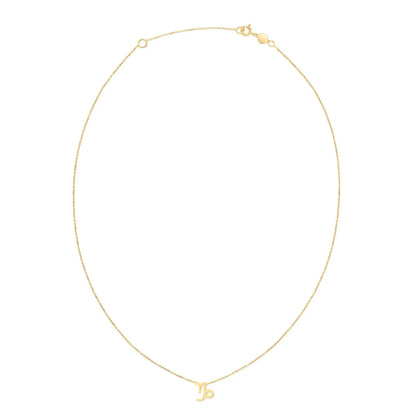 14K Yellow Gold Capricorn Necklace RCJ Necklaces  CELESTIA LUXE JEWELLERS
